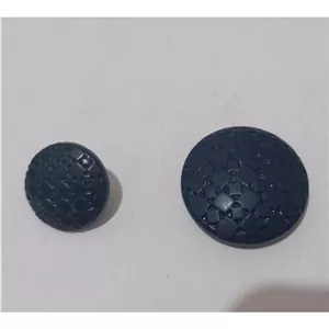 دکمه طرح دار مشکی و سرمه ای قطر 2.5 و 1.5 سانت
