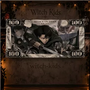 پرچم دکوراتیو انیمه اتک آن تایتان طرح دلارAttack on titan