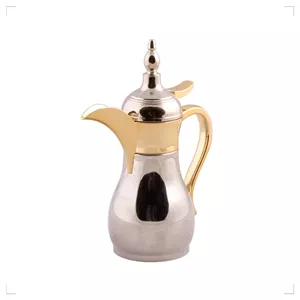 فلاسک عربی تک نفره مراکشی نقره ای طلایی