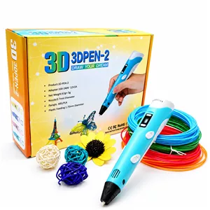 قلم طراحی سه بعدی 3D PEN-2 اورجینالنمایشگر دار با تنظیم سرعت و فیلامنت PLA و ABS