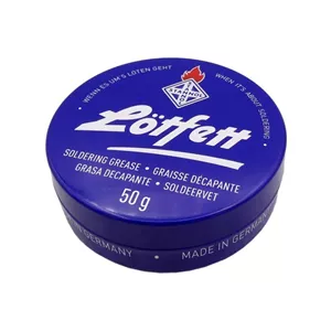 روغن لحیم آلمانی 50 گرمی LOTFETT قوطی آبی اصل