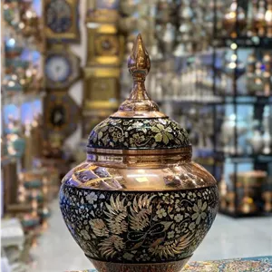قندان مدل سیبی 27متوسط الماس تراش نقره کوب