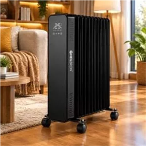 بخاری برقی روغنی هایلبرون مدل HN-2024-60، 13 پره، 2500 وات با نمایشگر دیجیتال