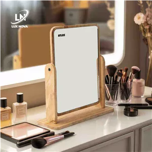آینه رومیزی چوبی اطلس مدل دلوین