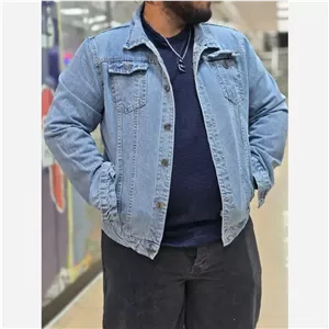 کت جین مردانه سایز بزرگ پارچه ترک بدون کش در رنگبندی متنوع سایز XL تا 4XL