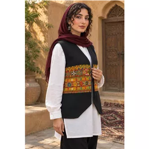 جلیقه سوزندوزی پرکار