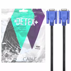 کابل 15 متری DETEX+ VGA 3+4 - مشکی