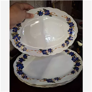 3 عدد دیس چینی گل آبی با ارسال رایگان