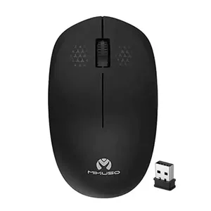 ماوس بیسیم میکوسو MIKUSO مدل MOS-W080 با دانگل نانو 2.4GHz و دقت 1200 DPI رنگ مشکی