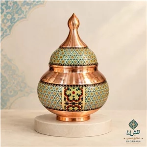 قندان مس و خاتم کاری اصفهان 