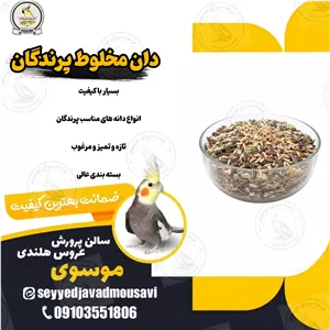 دان مخلوط پرندگان تازه و مرغوب بسیار با کیفیت و درجه یک