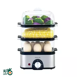 بخارپز و تخم مرغ پز سه طبقه گرین لاین مدل Green Lion 3-tier egg cooker