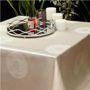 رومیزی ژاگارد مستطیل 180x150 طرح رمانس رزین تاژ
