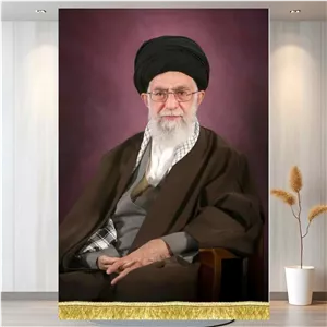 کتیبه مخمل تصویر آیت الله سیدعلی حسینی خامنه ای