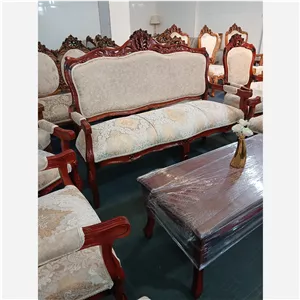 مبل 9 نفره کلاسیک ایتالیایی تمام چوب گردو 
