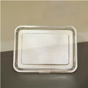 آبکش تخت استیل مستطیل 25×35