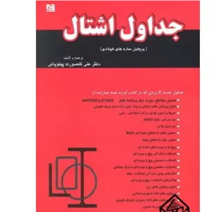 جداول اشتال پروفیل سازه های فولادی پهلوبانی قرمز رنگ نگار کد105135