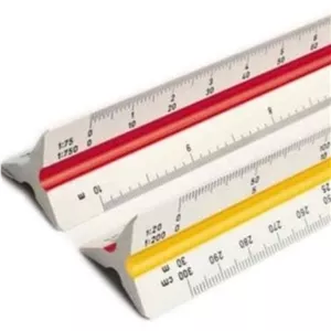 خط کش اشل فابل دو مقیاس