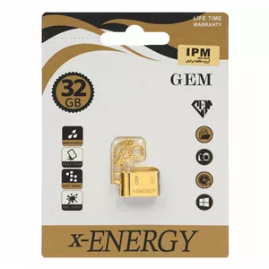 فلشX-ENERGY Golden Gem USB2.0 Flash Memory-32GB (گارانتی مادام العمر IPM)