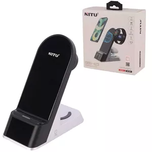 شارژر بی سیم فست شارژ و استند رومیزی Nitu NT201 15W