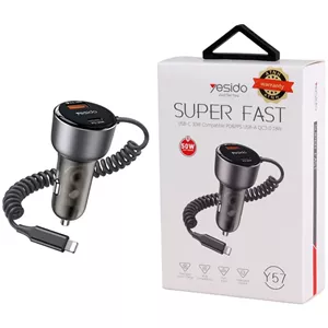 شارژر فندکی 30 وات یسیدو Y57