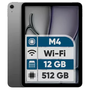 تبلت 11 اینچ اپل مدل iPad Air 2026 M4 Wi-Fi ظرفیت 512 گیگابایت و رم 12 گیگابایت، رزولوشن دوربین اصلی 12 مگاپیکسل، پشتیبا