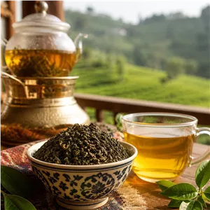 چای سبز بهاره اصل چین اول عطر و طعمی ناب از دل طبیعت چین
