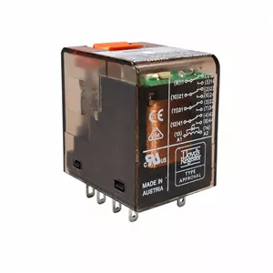 رله شراک شیشهای 14 پایه 230 ولت 6 آمپر Relay Schrack PT570T30