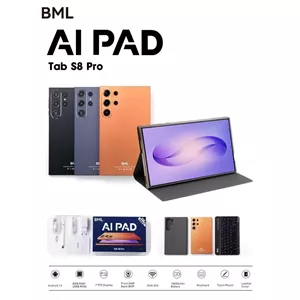 تبلت BML AI PAD Tab S8 Pro رم 8GB حافظه 256GB با قلم، کیبورد و باتری 10000mAh