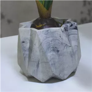 گلدان لوتوس مدل سنگ مصنوعی