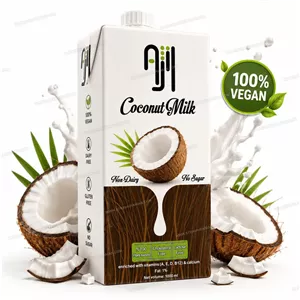 شیر نارگیل غیر لبنی و بدون شکر 1 لیتری آژیل