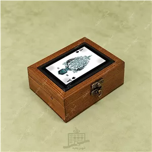 جعبه چوبی ( مدل P.P183.11) کادویی پاسور،مناسب برای فندک و سکه