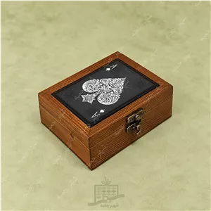 جعبه چوبی ( مدل P.P144.11) کادویی پاسور،مناسب برای فندک و سکه