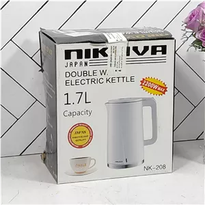 کتری برقی 1.7 لیتر سفید NK-208 نیکوا (1) ارسال شکستنی و شیشه جات فقط با باربری با بیمه