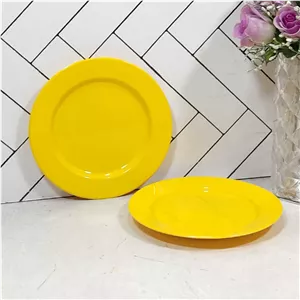 t413 پیش دستی بزرگ زرد مهروز(36) ارسال شکستنی و شیشه جات فقط با باربری با بیمه