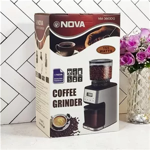 NM 3663DG آسیاب قهوه مشکی 165 وات نووا اصلی(100) ارسال شکستنی و شیشه جات فقط با باربری با بیمه
