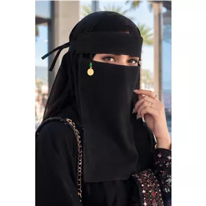 نقاب سعودی پوشیه حجاب اسلامی ((شامل هدیه))