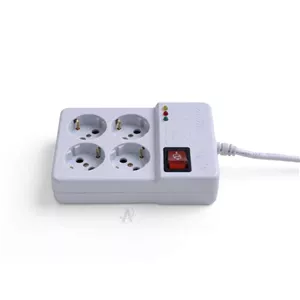 محافظ 4 خانه ارت دار مغز سرامیکی کامپیوتر و تلویزیون کابل 1.8 متری خیام الکتریک
