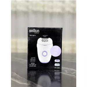 اپیلاتور سه کار براون مدل Silk-epil 3 BR-6688 با سری ماساژور و دو سرعت