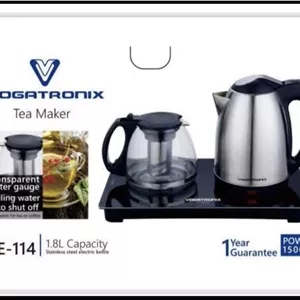چای ساز کنار همی وگاترونیکس (وگاتی) مدل VE-114  کتری استیل 1.8 لیتر، 1500 وات، پنل لمسی 