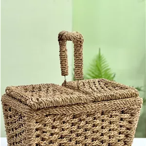 سبد پیکنیک دسته دار شاسی فلزی