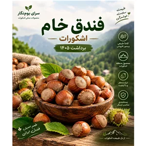 فندق خام درجه یک اشکوراتبرداشت 1405بسته 7 کیلویی
