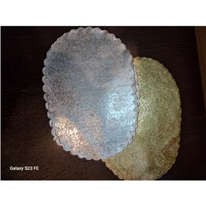 کف سینی پذیرایی بیضی بزرگ زیر سینی سرو چای و نوشیدنی رومیزی کوچک-پسکرایه