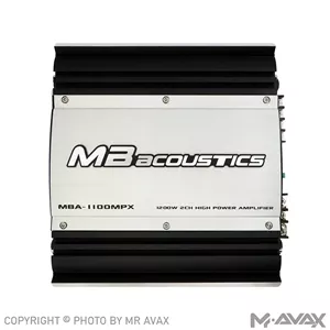 آمپلی فایر 2 کانال ام بی آکوستیک مدل MBA-1100MPX