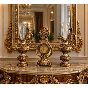 ساعت رومیزی تاج دار بزرگ آنتیک HERMES PARIS 