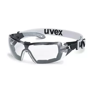 عینک ایمنی لنز شفاف uvex مدل pheos guard