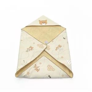 پتو دورپیچ کلاه دار رزبرن طرح bear kite