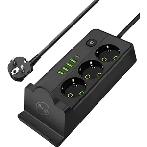 چند راهی برق هوشمند و شارژر وایرلس POWER SOCKET مدل QL-1080