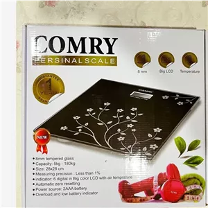 ترازو وزن کشی دیجیتال کمری با گارانتی تا 180 کیلوگرم دماسنج دار