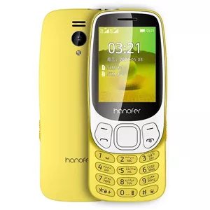 گوشی موبایل Hanofer مدل 3310 2024 ظرفیت 32 مگابایت - زرد (سه ماه تعویض)